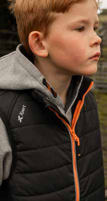 Junior wearing an XPERT bodywarmer